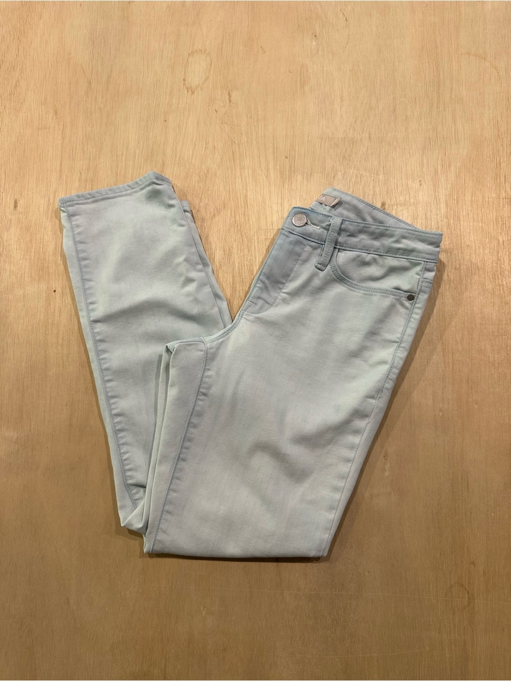 Athleta Sculptek Stretch Skinny Jeans Light Gray Blue Women’s Size 2